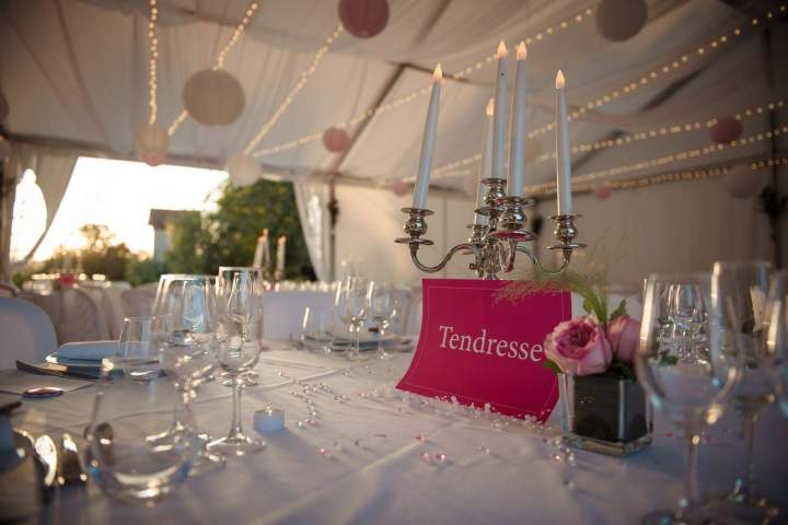 Décoration et nom de table Lot