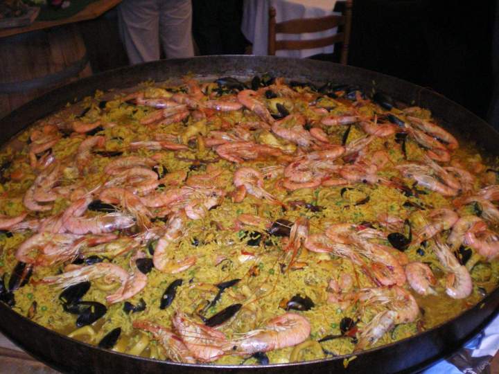 Paella aux fruits de mer Lot