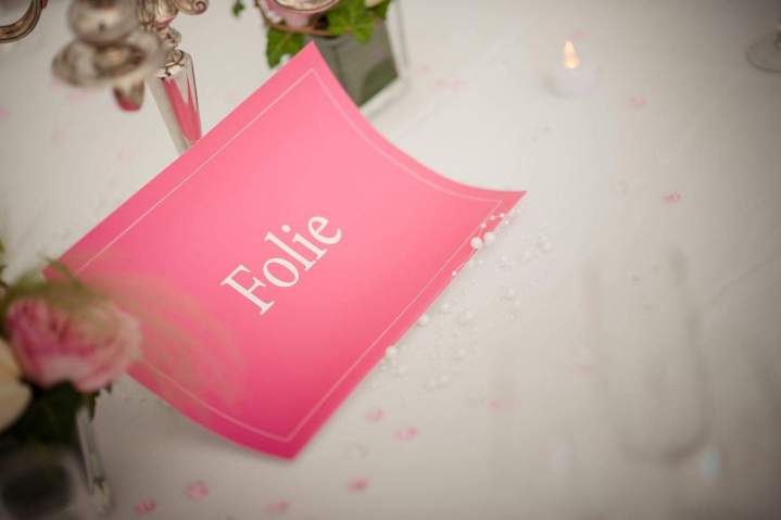 Nom de table pour mariage Lot